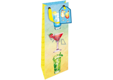 Nekupto Paper gift bag for bottle 12,5 x 32,5 x 8 cm Drinks