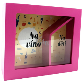 Albi Cash box in frame Duo For children and wine 16 x 5,5 x 4 cm