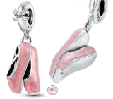 Charm Sterling silver 925 Chic style - pink ballerinas - ballet, pendant for bracelet interests