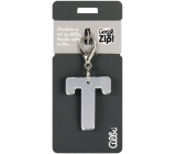 Albi Mirror keyring silver T