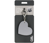 Albi Mirror keyring silver heart