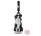 Charm Sterling Silver 925 Dog - Border Collie, Animal Bracelet Pendant