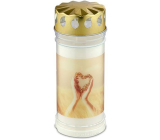 Bolsius Candle with lid Heart on palm 18,5 x 7,5 cm 120 hours 450 g