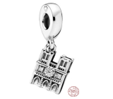 Charm Sterling silver 925 Notre Dame, travel bracelet pendant