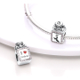 Charm Sterling silver 925 Perfume, bead on bracelet interests