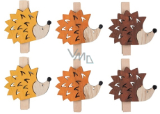 Hedgehogs on peg 3 cm 6 pieces