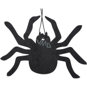 Black wooden spider for hanging 12 x 8,5 cm