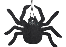 Black wooden spider for hanging 12 x 8,5 cm