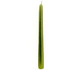 Emocio Metal olive conical candle 22 x 240 mm