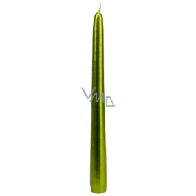 Emocio Metal olive conical candle 22 x 240 mm