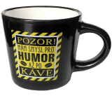 Nekupto Mini mug Attention I have a sense of humour after coffee 100 ml