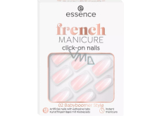 Essence French Click & Go artificial nails 02 Babyboomer Style 12 pieces