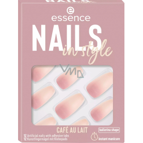 Essence Nails In Style artificial nails 16 Café Au Lait 12 pieces