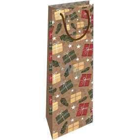 Nekupto Gift paper bag for bottle 33 x 10 x 9 cm Christmas gifts
