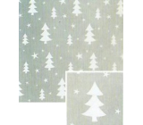 Nekupto Christmas gift wrapping paper 70 x 200 cm Silver, white trees