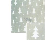 Nekupto Christmas gift wrapping paper 70 x 200 cm Silver, white trees