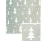 Nekupto Christmas gift wrapping paper 70 x 500 cm Silver, white trees