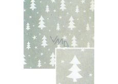 Nekupto Christmas gift wrapping paper 70 x 500 cm Silver, white trees