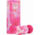 Rose of Bulgaria toilet soap in the shape of a rose 3 x 30 g, cosmetic set for women