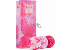 Rose of Bulgaria toilet soap in the shape of a rose 3 x 30 g, cosmetic set for women