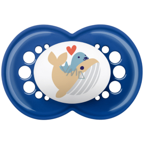 Mam Original silicone orthodontic pacifier 16+ months Blue with whale