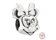 Charm Sterling silver 925 Disney Minnie portrait, bead on bracelet