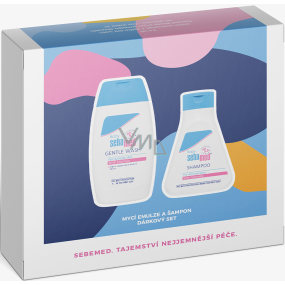 SebaMed Baby Extra gentle washing emulsion 200 ml + gentle washing shampoo 150 ml, cosmetic set for children