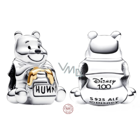 Charm Sterling silver 925 Disney 100. anniversary Winnie the Pooh, bead for bracelet