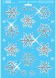 Arch Christmas sticker, window film without adhesive Bigger snowflakes 35 x 25 cm