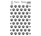 Arch Decorative Stickers Paws black 12 x 18 cm