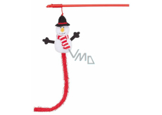 Trixie Christmas toy snowman on rod for cats 31 cm