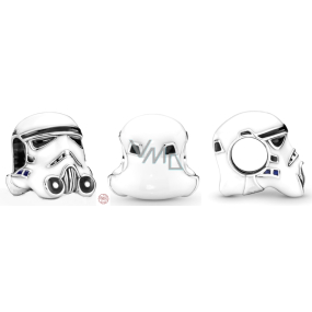 Charm Sterling silver 925 Marvel Star Wars Helmet Stormtrooper, bracelet bead