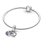 Charm Sterling silver 925 Marvel Star Wars Princess Leia 2in1, bracelet pendant