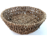 Body Basics Decorative round seaweed basket 23 x 7 cm