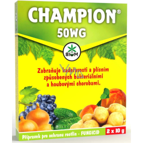 Biom Champion 50 WG fungicide and bactericide plant protection product 2 x 10 g