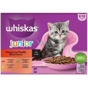 Whiskas Junior classic dishes in juice beef, chicken, lamb, poultry pockets in juice 12 x 85 g