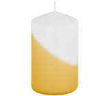 Emocio Dipped matt yellow candle cylinder 60 x 100 mm