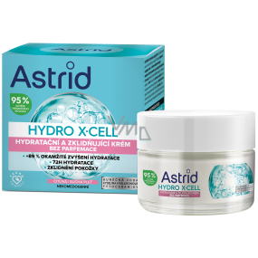 Astrid Hydro X-Cell moisturizing and soothing cream without perfume for sensitive skin 50 ml