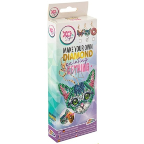 XO Style Cat keychain diamond set, creative set, recommended age 6+