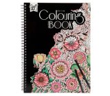 Ditipo Colouring book Flowers creative ring binder 50 pages A4 280 x 210 mm