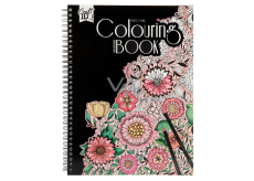 Ditipo Colouring book Flowers creative ring binder 50 pages A4 280 x 210 mm