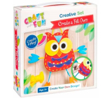 Craft with fun Owl art from flic creative set, recommended age 6+