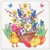 Paper napkins 3 layers 33 x 33 cm 20 pieces Flowers with chicks