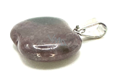 Bloodstone Apple of Knowledge pendant natural stone 1,5 cm, stone of courage