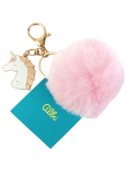 Albi Hairy Unicorn Key Ring pink 8 cm