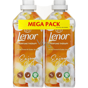 Lenor Vanilla Orchid & Gold Amber orchid, vanilla and amber fabric softener 2 x 37 doses, duopack