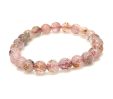 Auralite 23 bracelet elastic natural stone, ball 7 - 7,5 mm / 16 - 17 cm, one of the most powerful stones on the planet