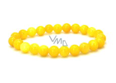 Aventurine yellow bracelet elastic natural stone, ball 8 mm / 16-17 cm, lucky stone