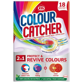 K2r Colour Catcher Stop Staining Wash Wipes 18 pieces