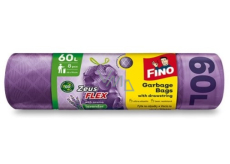 Fino Zeus Flex Lavender Retractable bin bags, 35 µ, 60 litres 63 x 70 cm 8 pieces